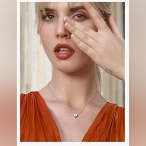 ($5 START!) 925 SILVER HEART NECKLACE NWOT!